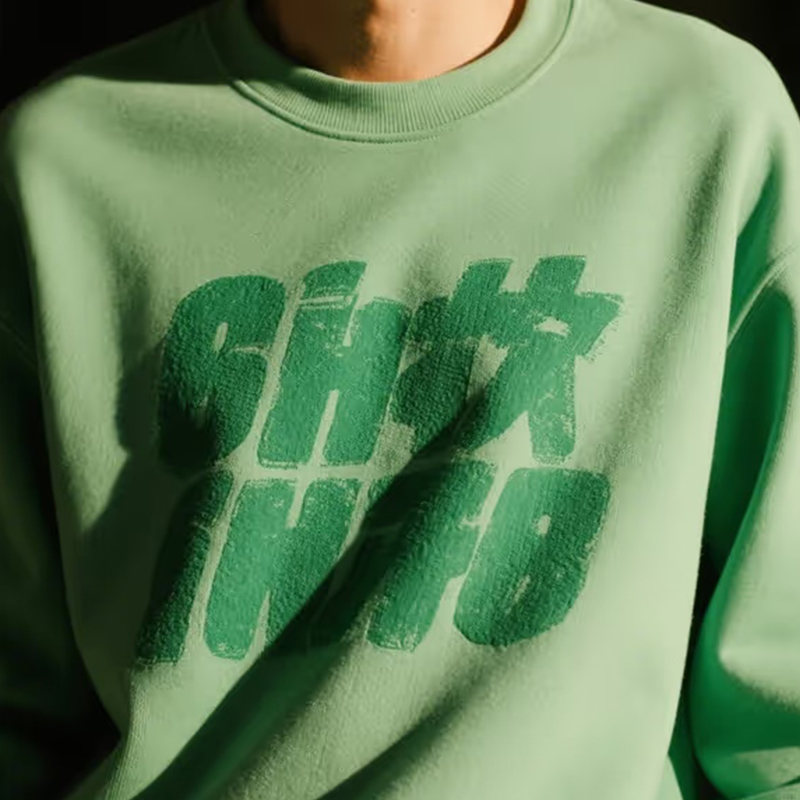 نسيج سويت شيرت دافئ من القطن الخالص يسمح بمرور الهواء